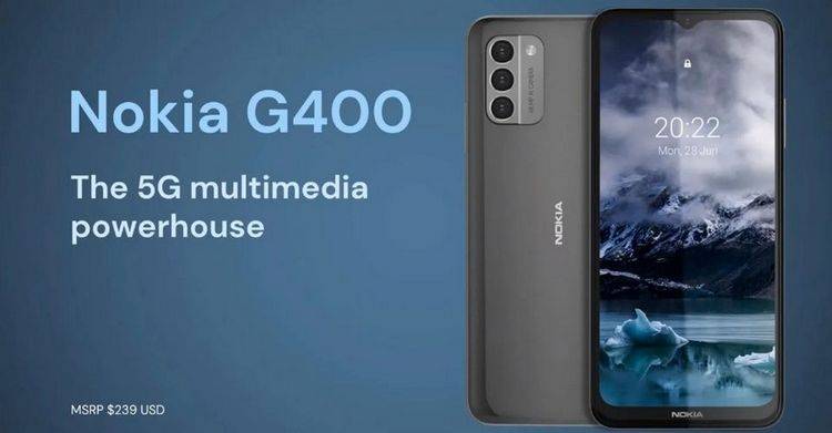 诺基亚G400登场 平价5G手机加入120Hz屏幕